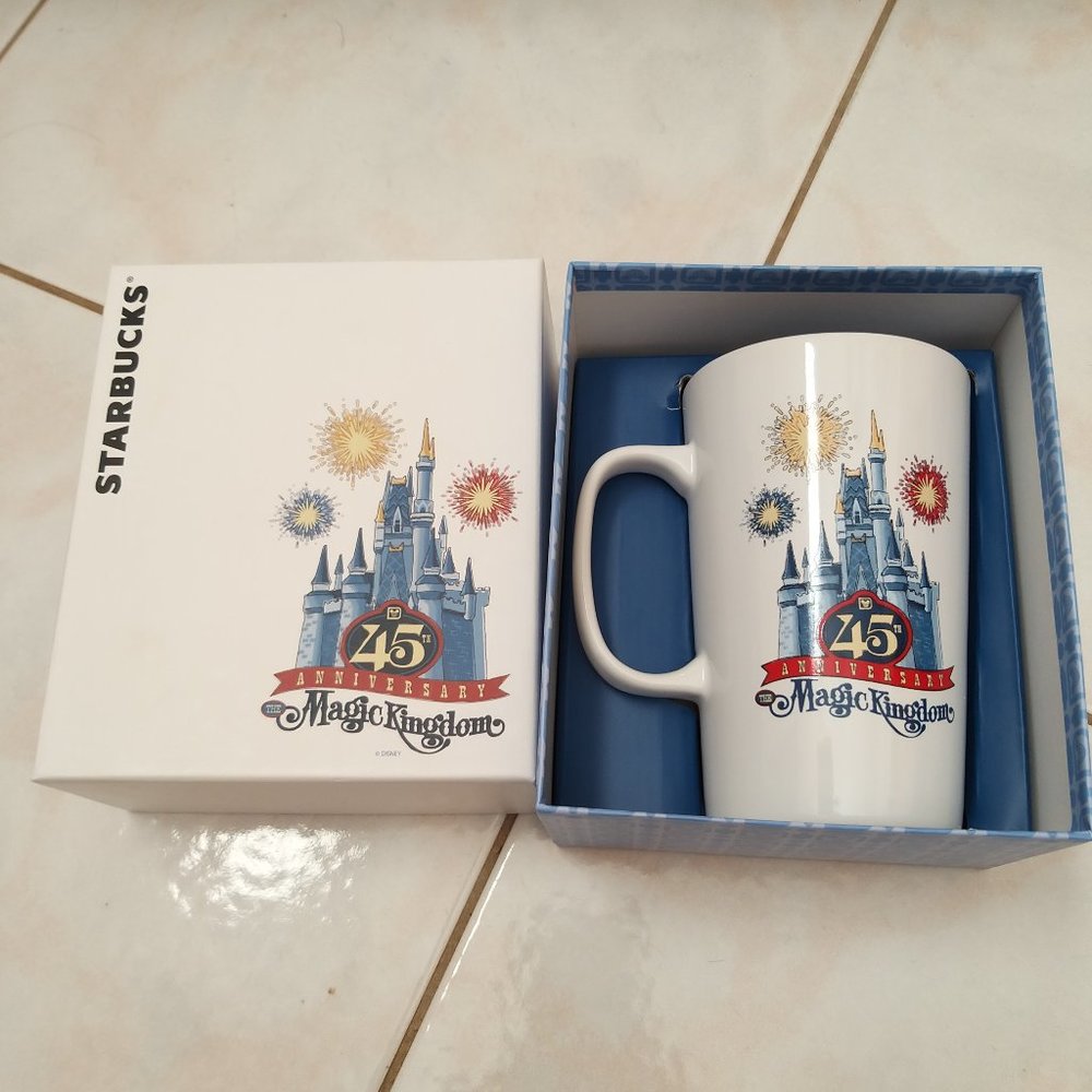 STARBUCKS Disney's  WDW Magic Kingdom 45th Anniversary  - NEW - Picture 4 of 14